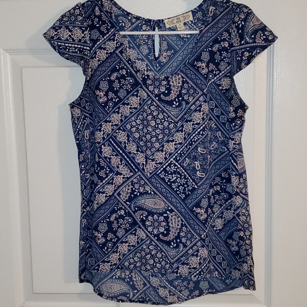 Paisley Pink Rose blouse